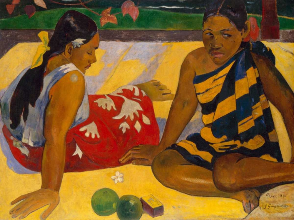 Wall Art Painting id:139837, Name: What News, Artist: Gauguin, Paul
