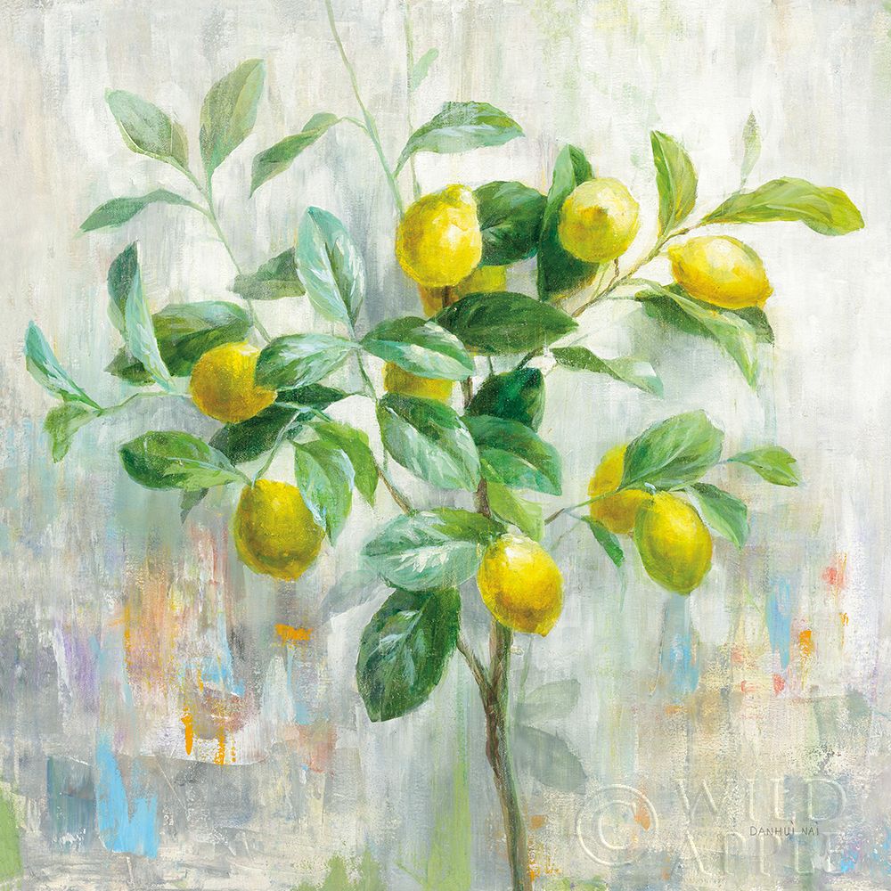 Wall Art Painting id:329490, Name: Lemon Branch, Artist: Nai, Danhui