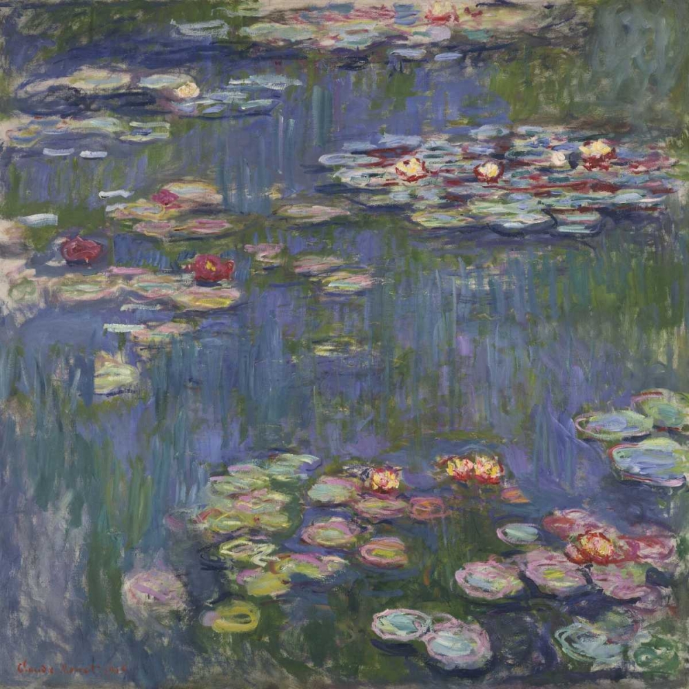 Wall Art Painting id:42654, Name: Water Lilies, Artist: Monet, Claude