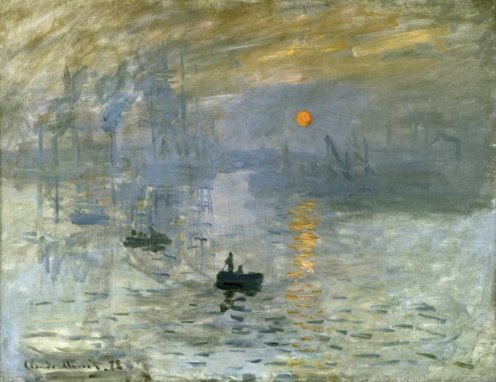 Wall Art Painting id:91325, Name: Impression: Sunrise, Artist: Monet, Claude