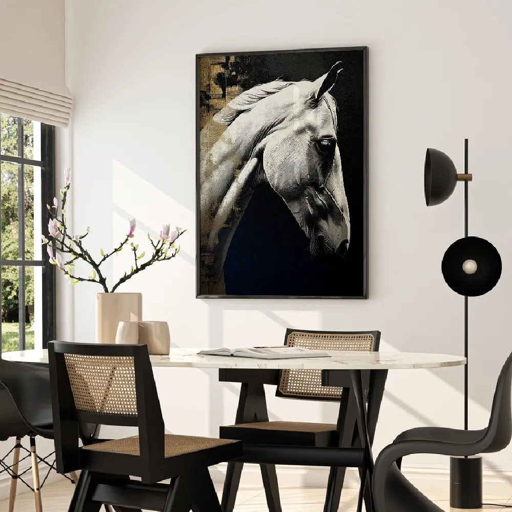 Set of wall art painting,White horse