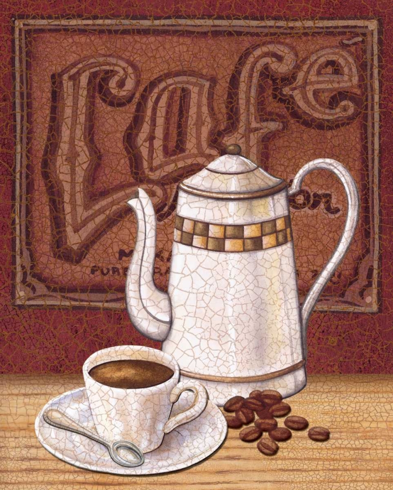 Wall art: Cafe Mundo II, by Audrey, Charlene