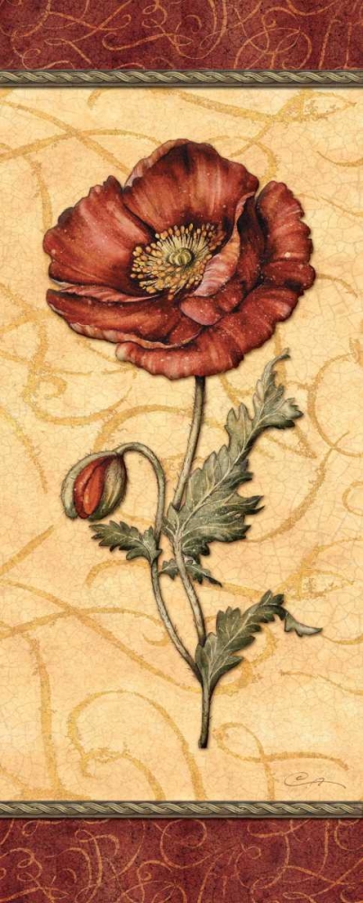 Wall Art Painting id:1814, Name: Red Passion Pavot, Artist: Audrey, Charlene