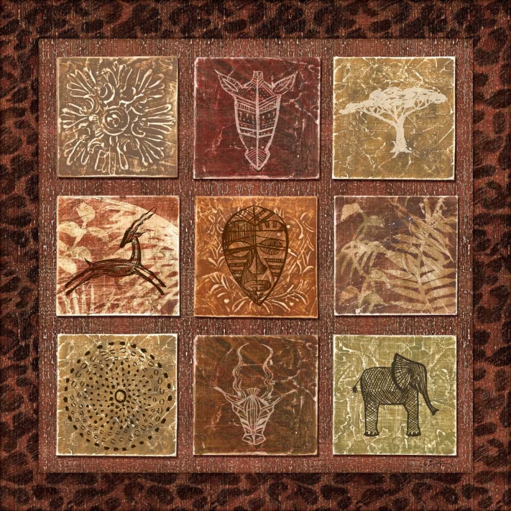 Wall art: Tribal Collage II, by Audrey, Charlene