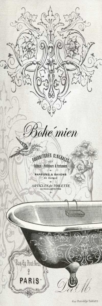 Wall Art Painting id:143195, Name: French Bath I, Artist: Babbitt, Gwendolyn