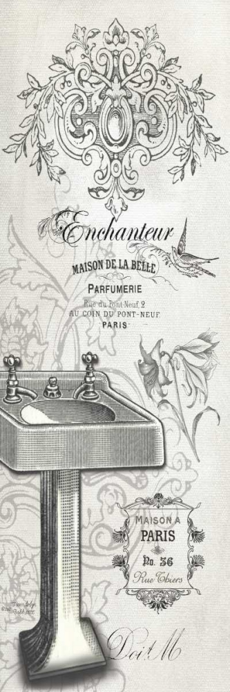 Wall Art Painting id:143196, Name: French Bath II, Artist: Babbitt, Gwendolyn