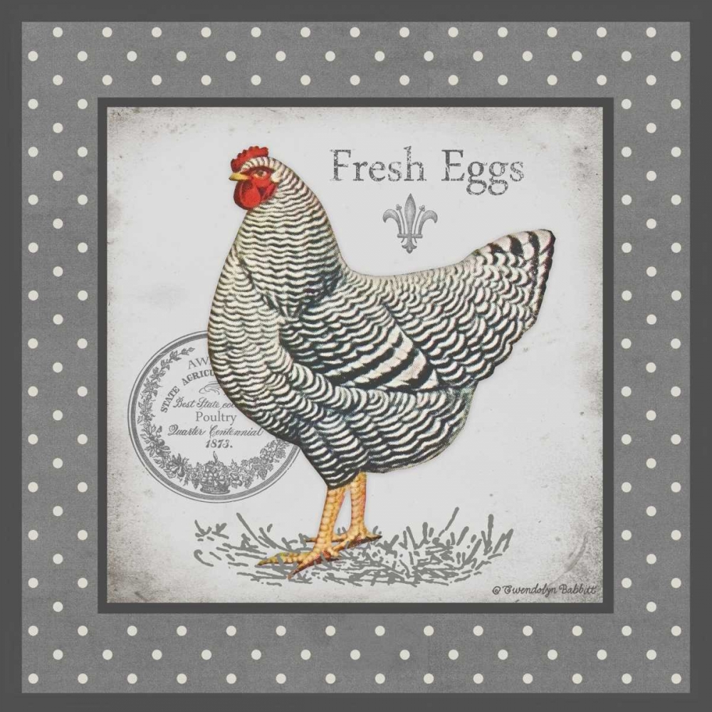 Wall Art Painting id:63585, Name: Farm Fresh Eggs II, Artist: Babbitt, Gwendolyn