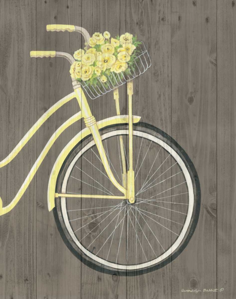 Wall art: Spring Bike II, by Babbitt, Gwendolyn
