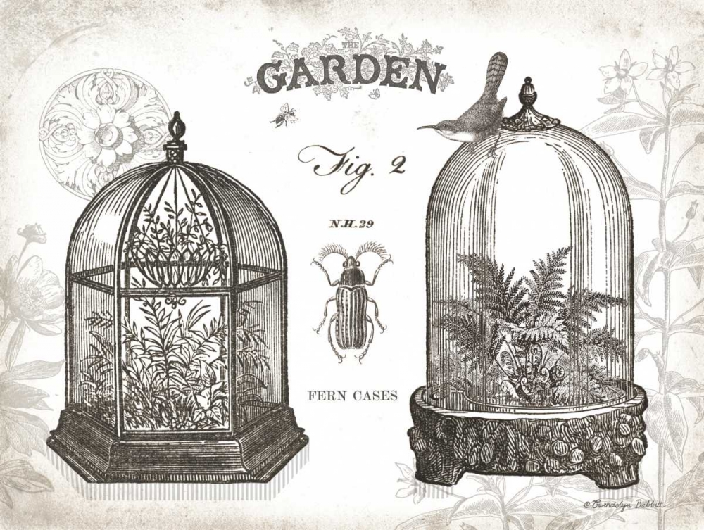Wall art: Garden Cloches, by Babbitt, Gwendolyn