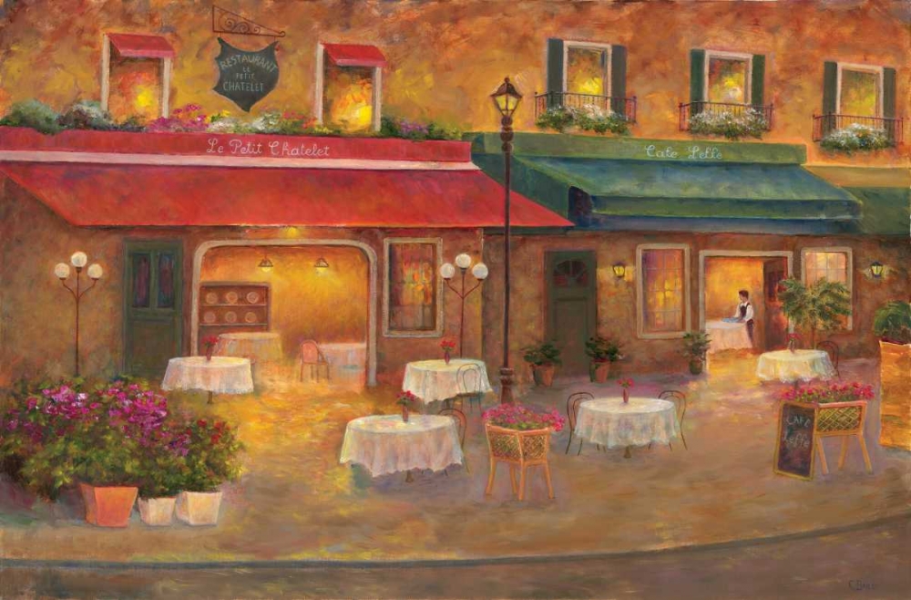 Wall Art Painting id:29019, Name: Dining in Paris I, Artist: Bailey, Carol