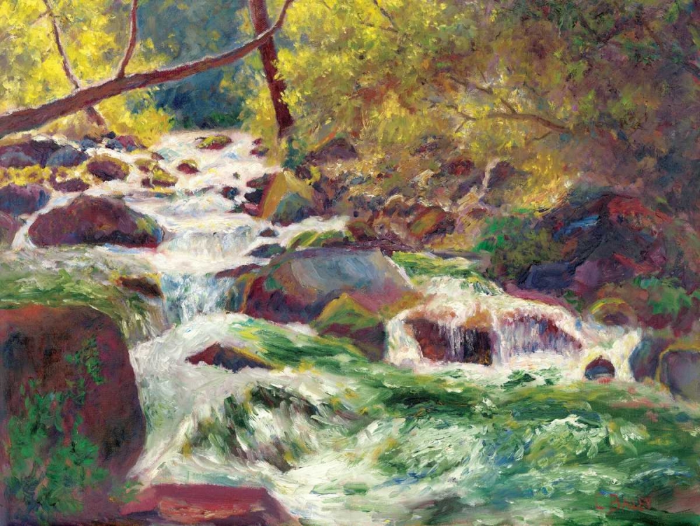 Wall Art Painting id:143508, Name: Mountain Stream, Artist: Bailey, Carol