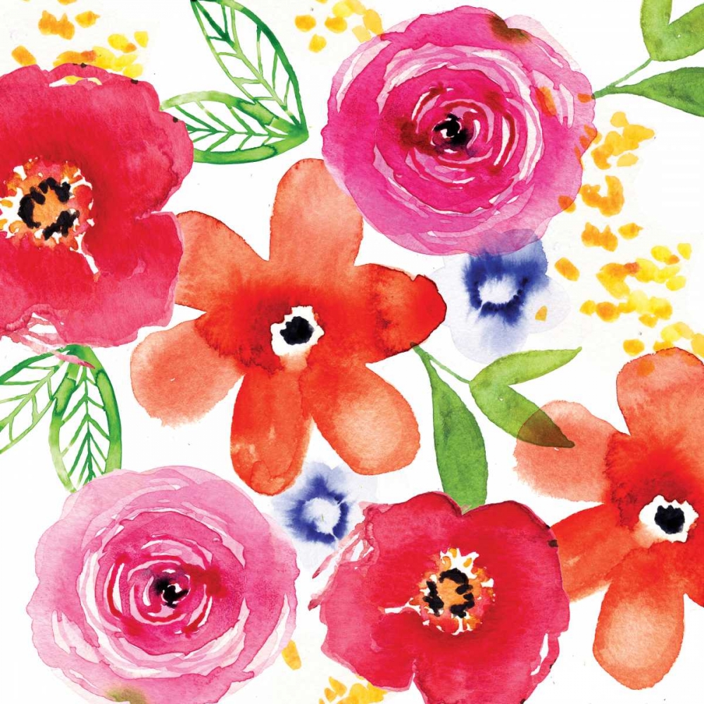 Wall Art Painting id:143554, Name: Floral Medley I, Artist: Berrenson, Sara