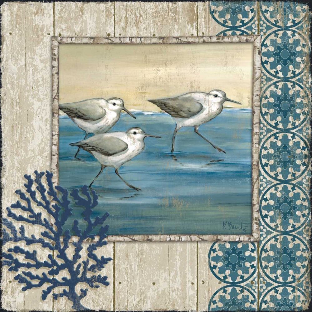 Wall Art Painting id:144093, Name: Sandpiper Shore I, Artist: Brent, Paul