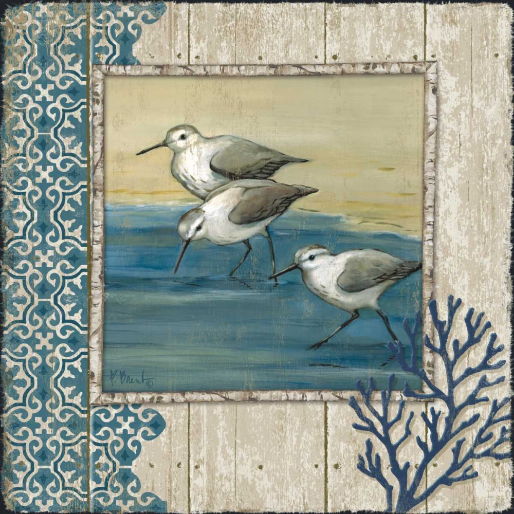 Wall Art Painting id:144094, Name: Sandpiper Shore II, Artist: Brent, Paul