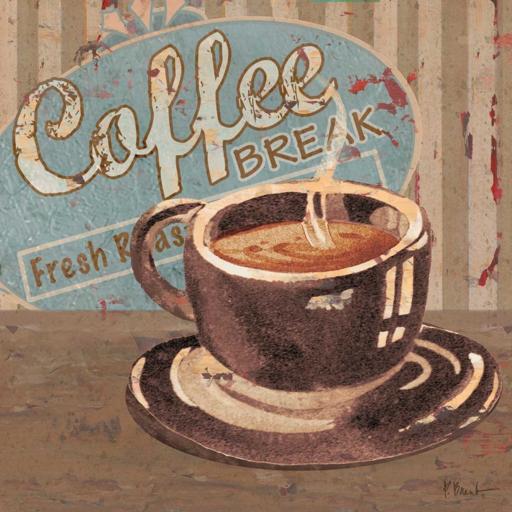 Wall Art Painting id:4322, Name: Coffee Brew Sign I, Artist: Brent, Paul