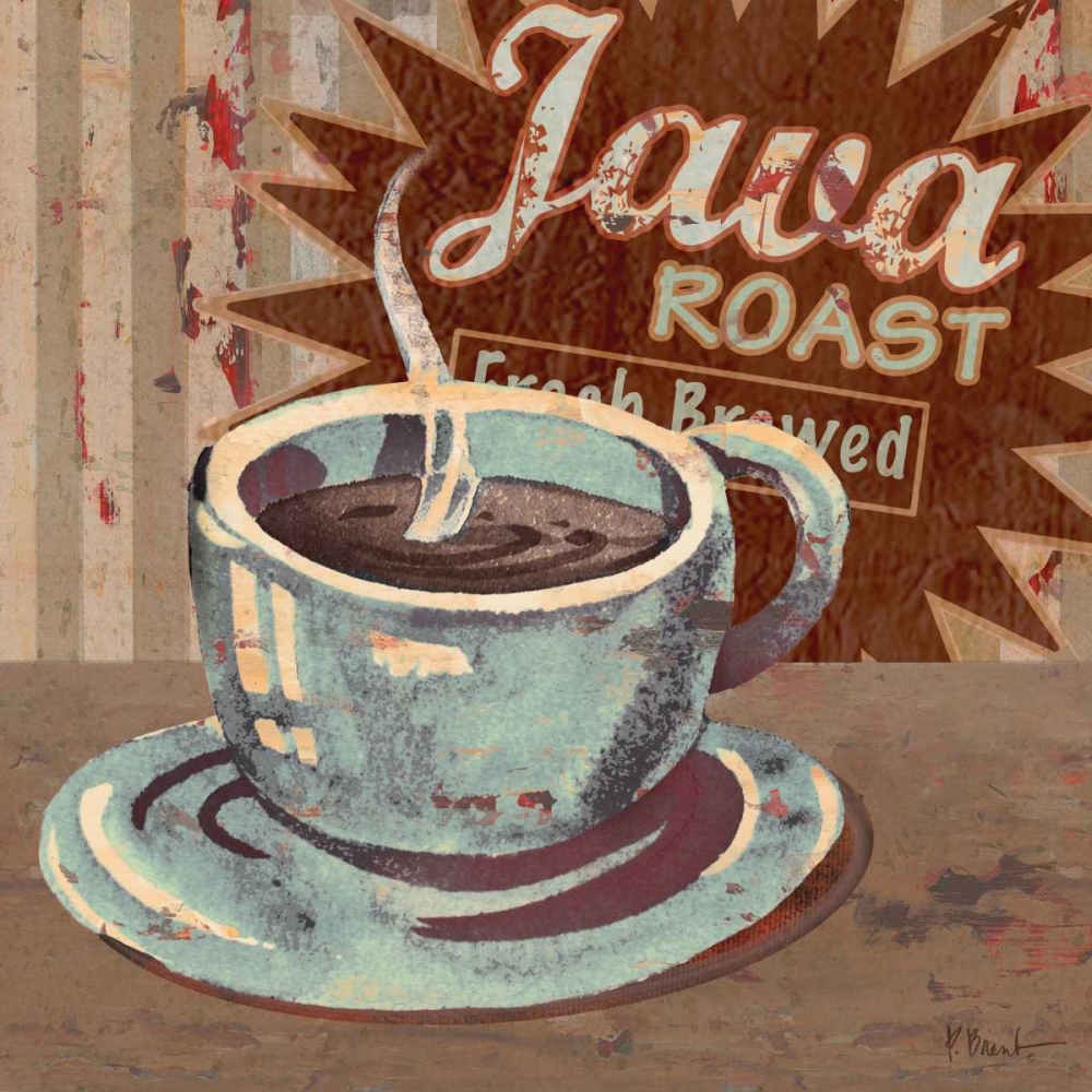 Wall Art Painting id:4323, Name: Coffee Brew Sign II, Artist: Brent, Paul