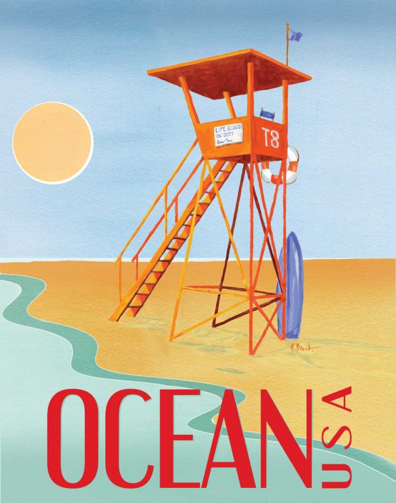 Art Print: Beach Watch II