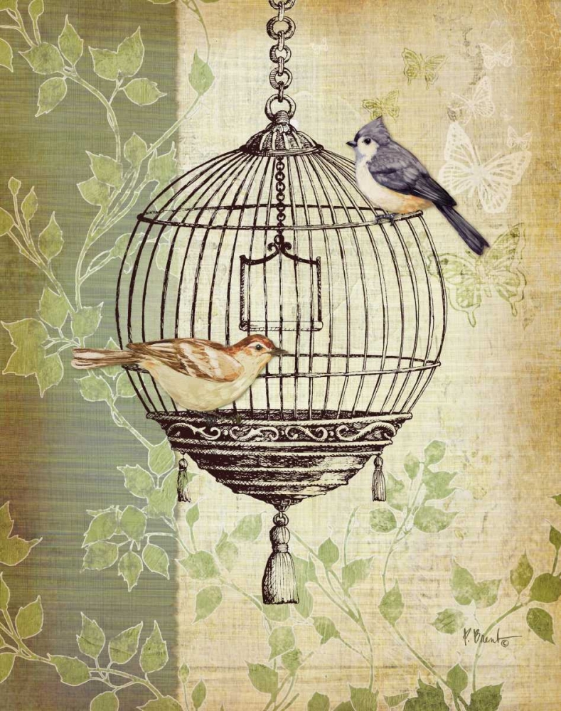Wall Art Painting id:4452, Name: Botanical Birdcage I, Artist: Brent, Paul