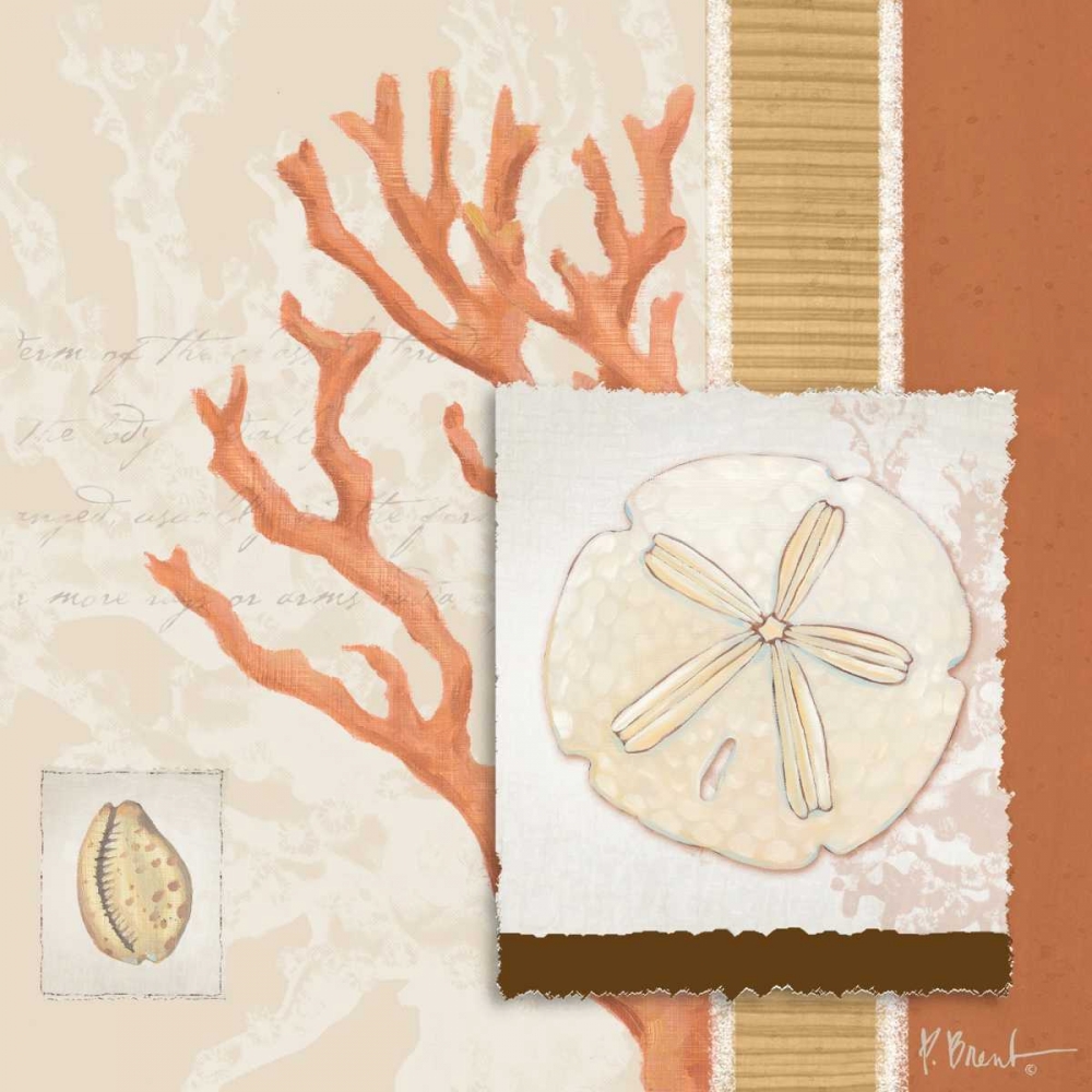 Wall Art Painting id:9333, Name: Aquarius Coral Sq III, Artist: Brent, Paul