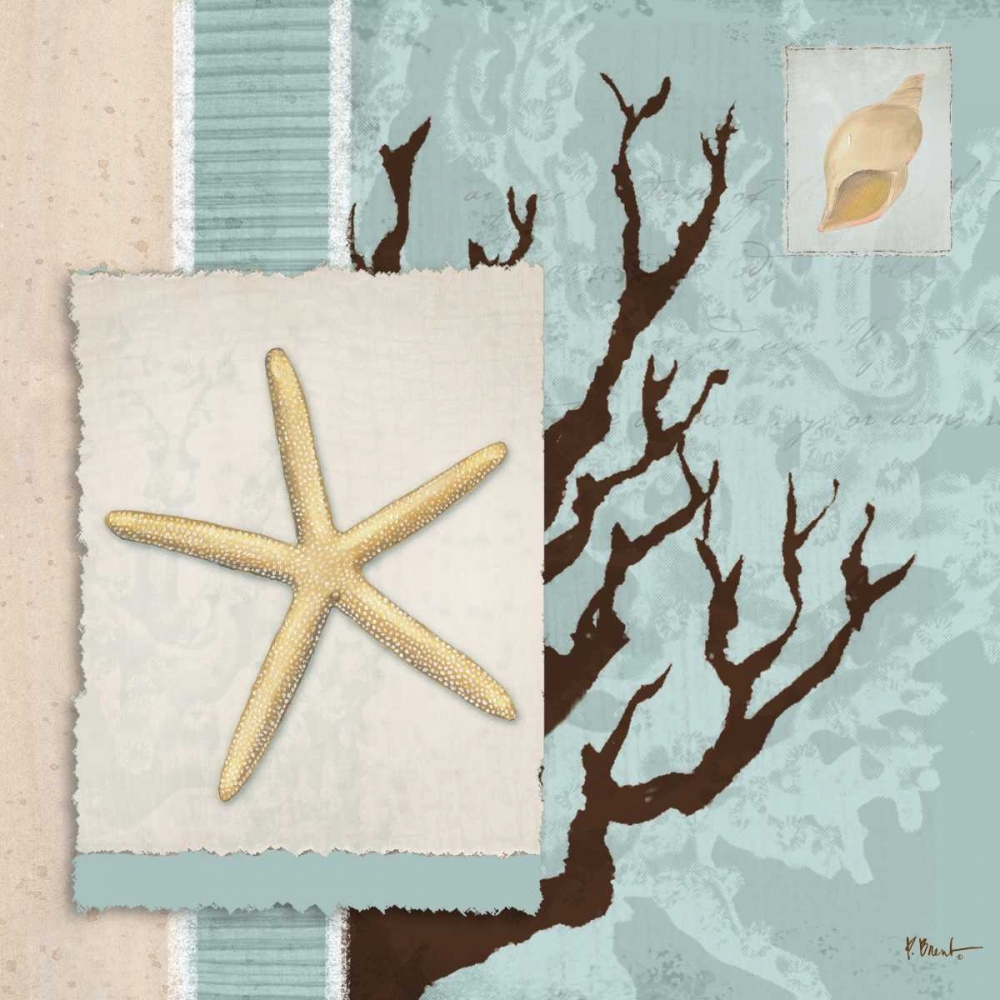 Wall Art Painting id:9345, Name: Aquarius Blue Sq III, Artist: Brent, Paul