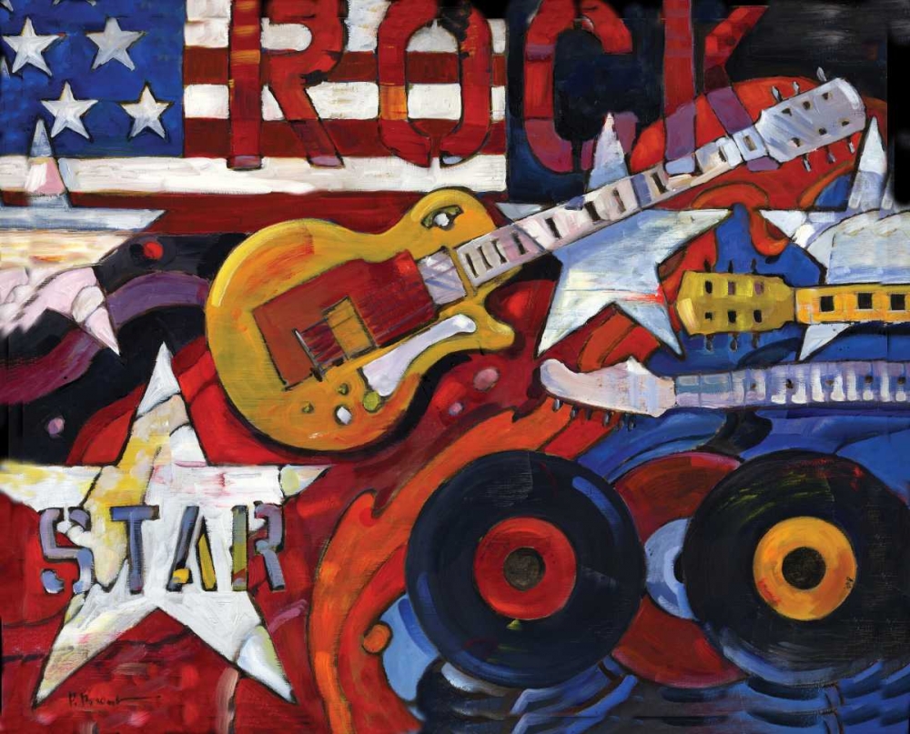 Wall art: Rockstar, by Brent, Paul