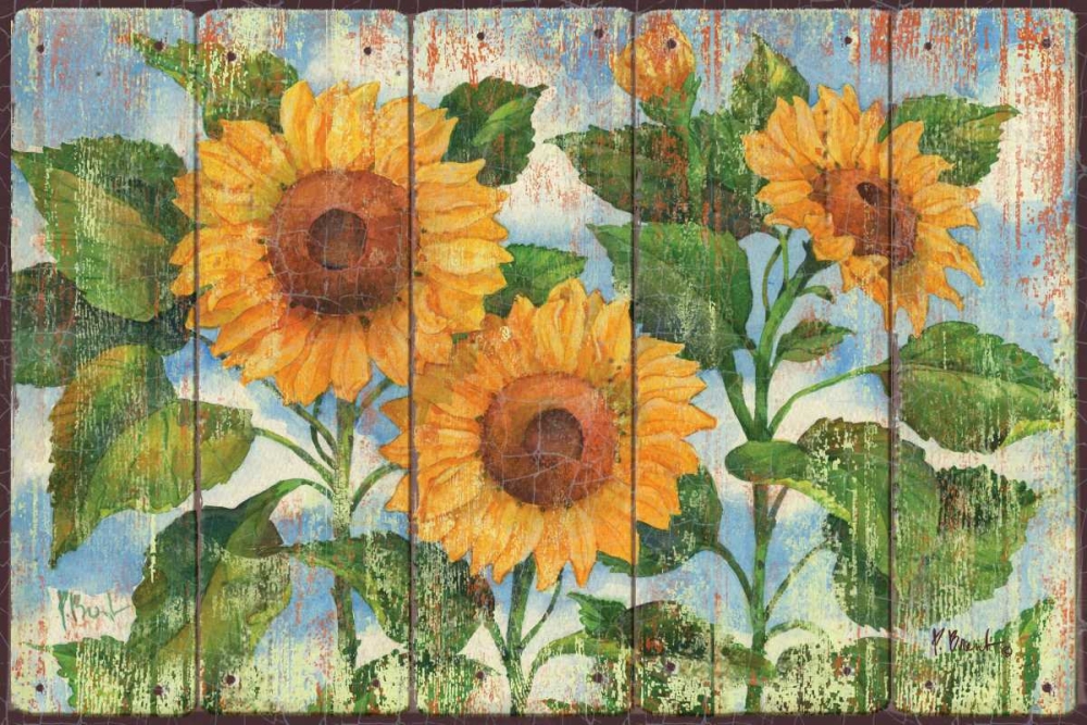Wall Art Painting id:87978, Name: Summer Sunflowers, Artist: Brent, Paul