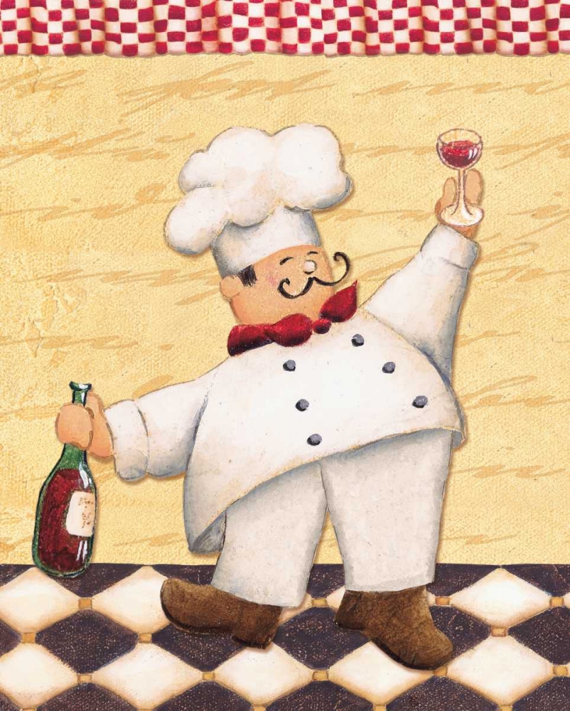 Wall Art Painting id:4456, Name: Le Chef et le Vin, Artist: Brissonnet, Daphne