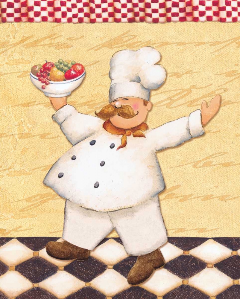 Wall Art Painting id:4457, Name: Le Chef et le Fruits, Artist: Brissonnet, Daphne