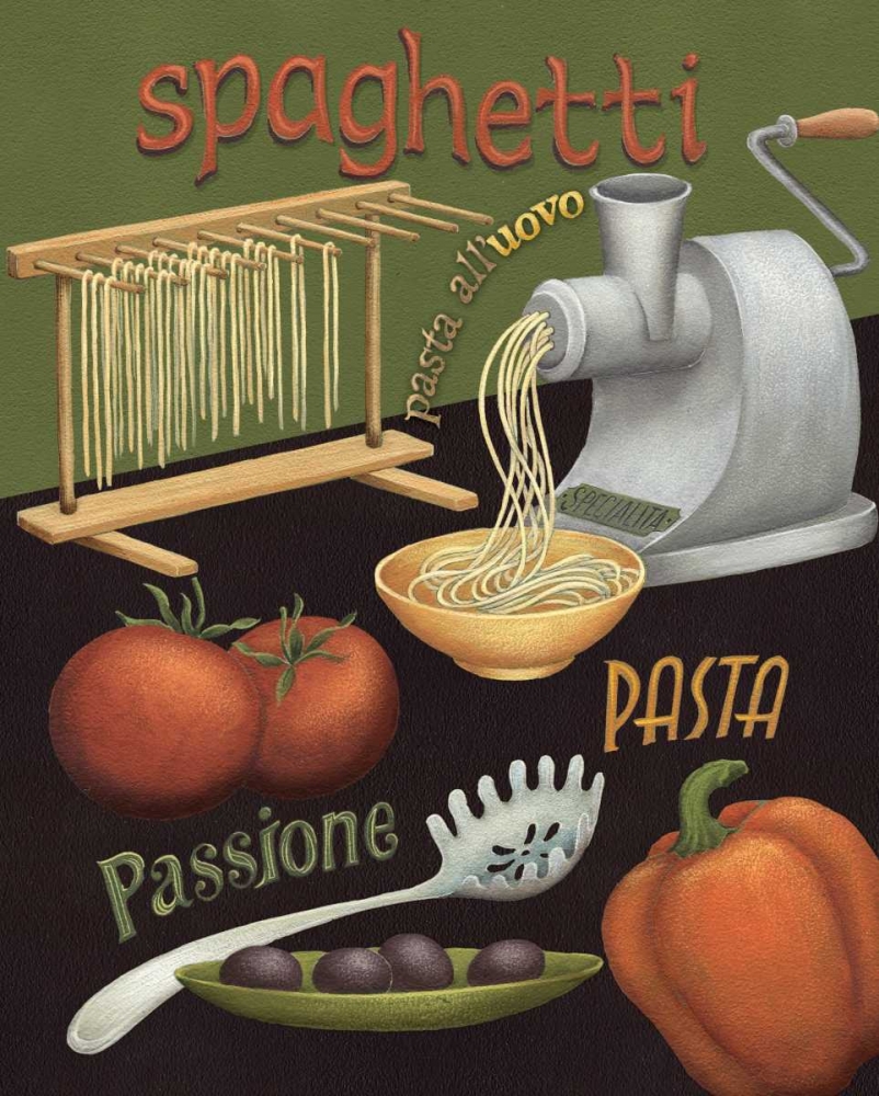 Wall Art Painting id:4472, Name: Spaghetti, Artist: Brissonnet, Daphne
