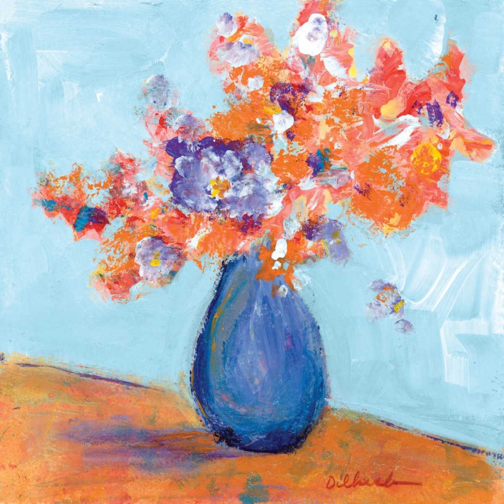 Wall Art Painting id:144240, Name: Blue Vase I, Artist: Dilbeck, Nikki
