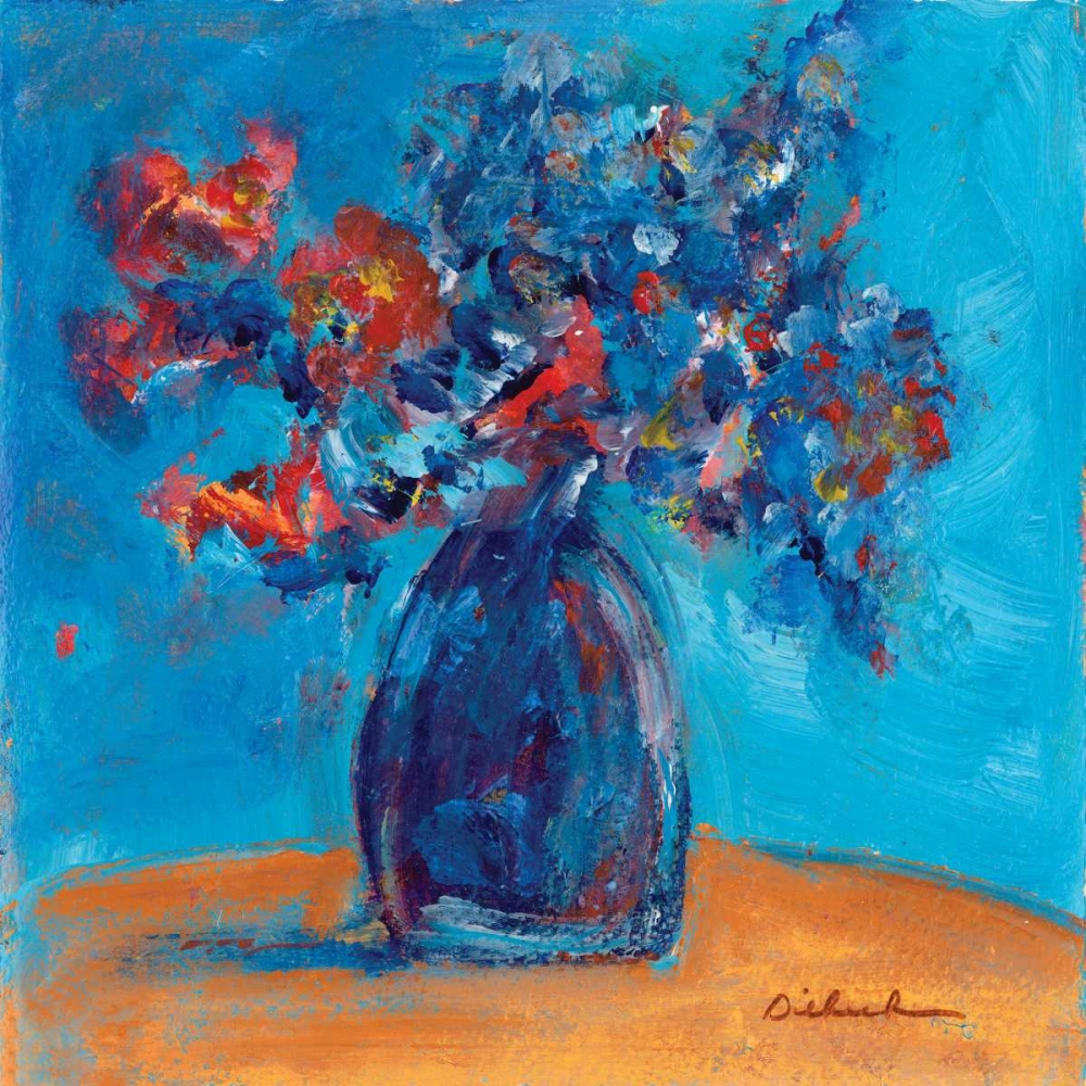 Wall Art Painting id:144241, Name: Blue Vase II, Artist: Dilbeck, Nikki