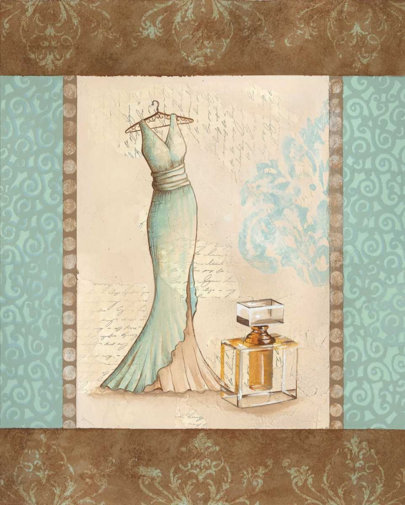 Art Print: Aqua Fashion I