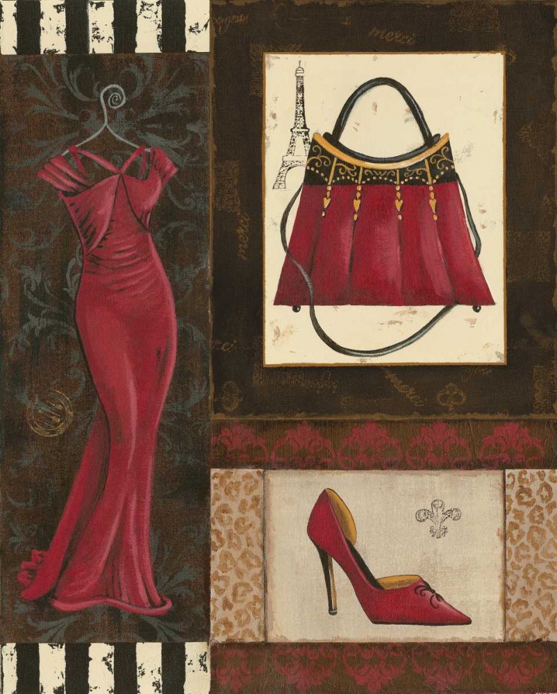 Wall Art Painting id:4600, Name: Fashion Collage I, Artist: Devereux, Sophie