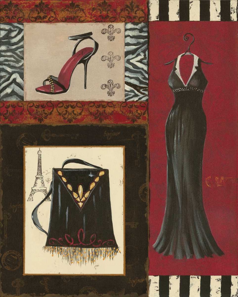 Wall Art Painting id:4601, Name: Fashion Collage II, Artist: Devereux, Sophie