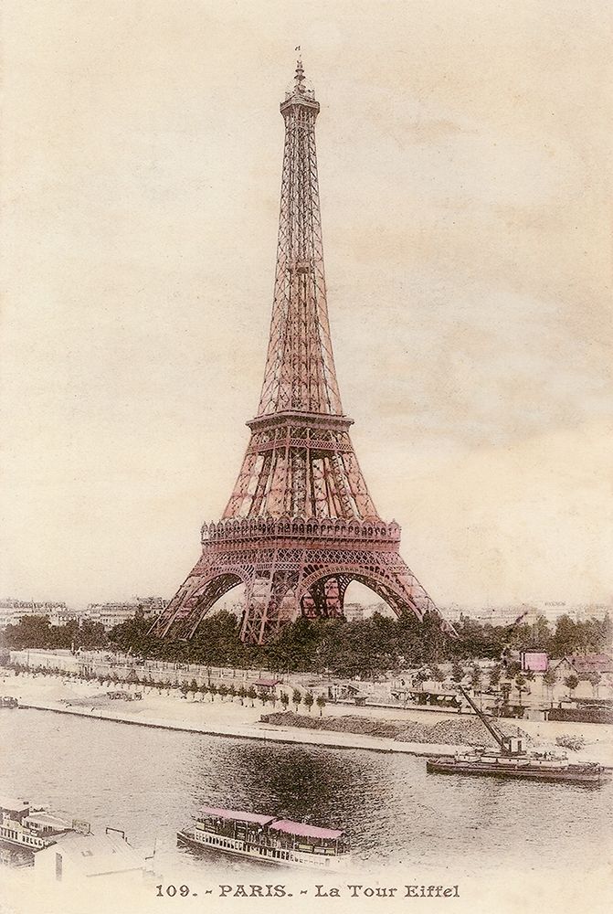 Art Print: Vintage Eiffel Tower