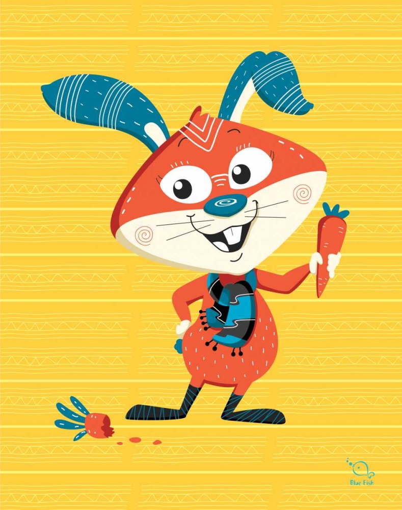 Wall art: Carrots Up!, by Blue Fish