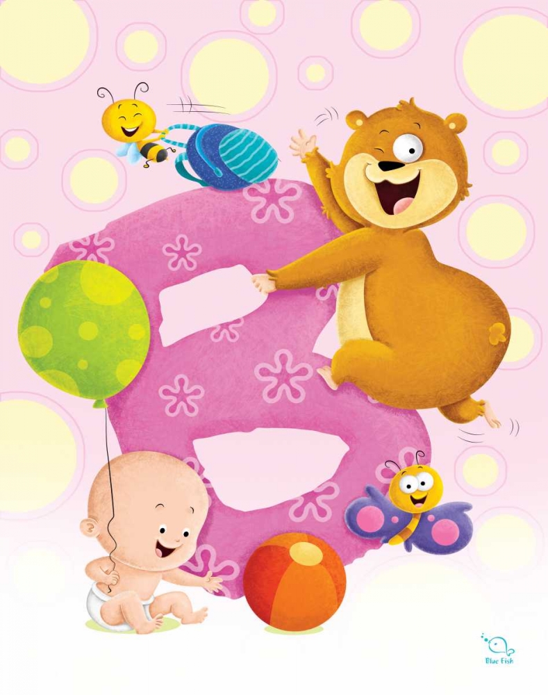 Wall art: Bubbly B, by Blue Fish