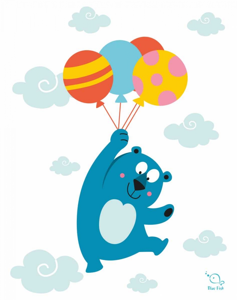 Wall art: Ballooony Boo, by Blue Fish