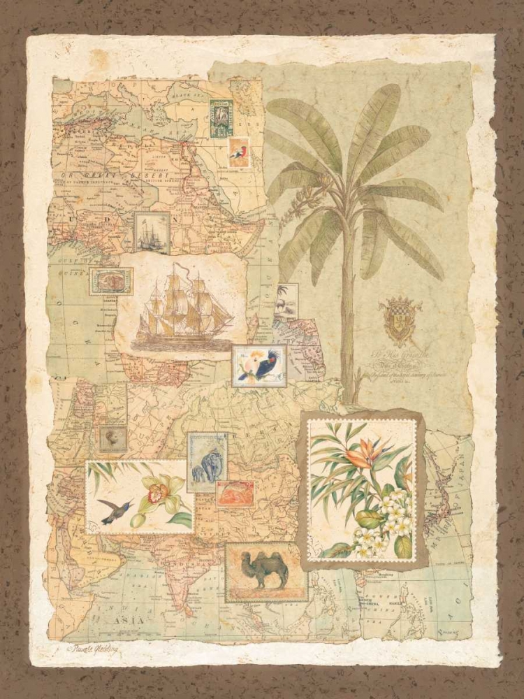 Wall art: Exotic Shores II, by Gladding, Pamela