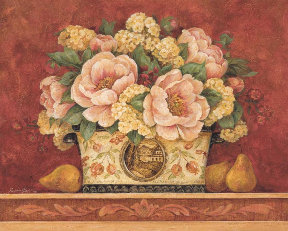 Wall Art Painting id:4680, Name: Peony Tapestry, Artist: Gladding, Pamela