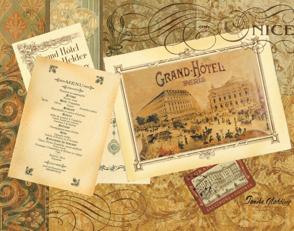 Wall art: Grand Hotel Nice, by Gladding, Pamela