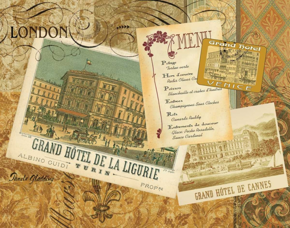 Wall art: Grand Hotel London, by Gladding, Pamela