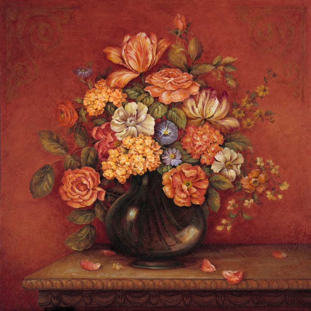 Wall Art Painting id:4772, Name: Harmony with Reds I, Artist: Gladding, Pamela