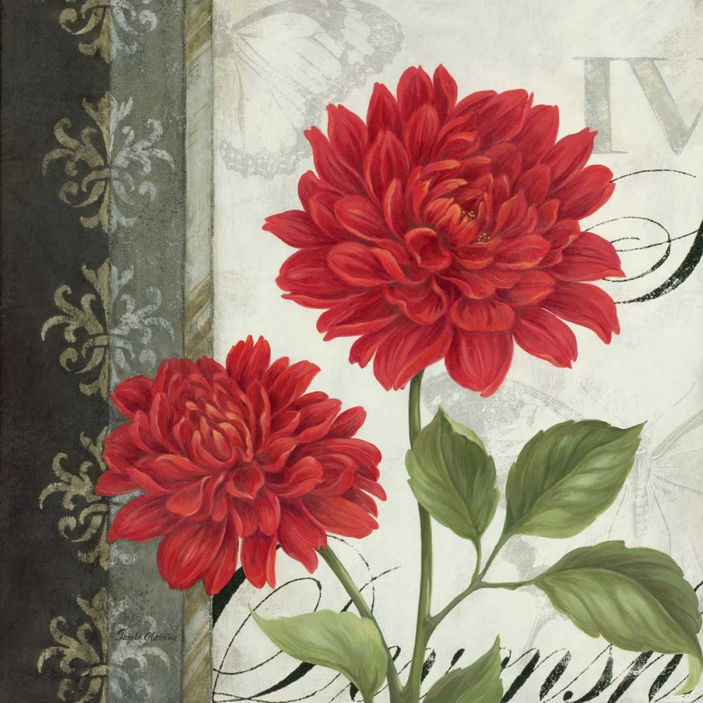 Wall Art Painting id:4874, Name: Etude en Rouge I, Artist: Gladding, Pamela