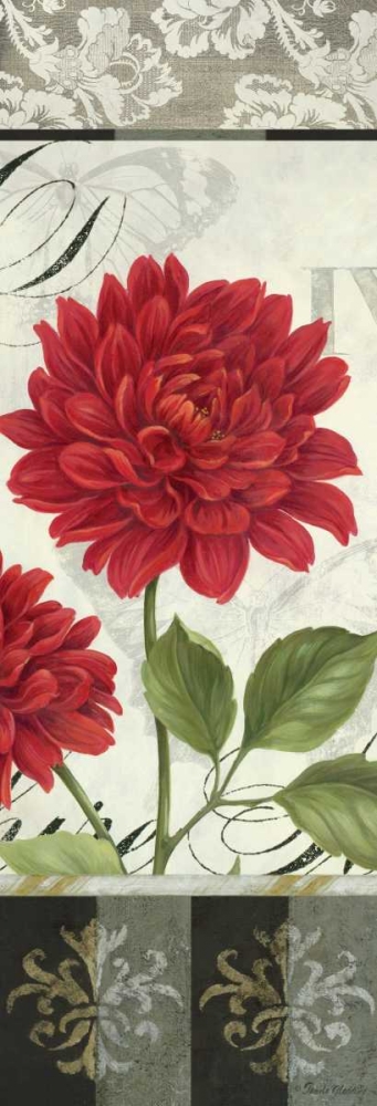 Wall Art Painting id:4879, Name: Etude en Rouge Panel I, Artist: Gladding, Pamela
