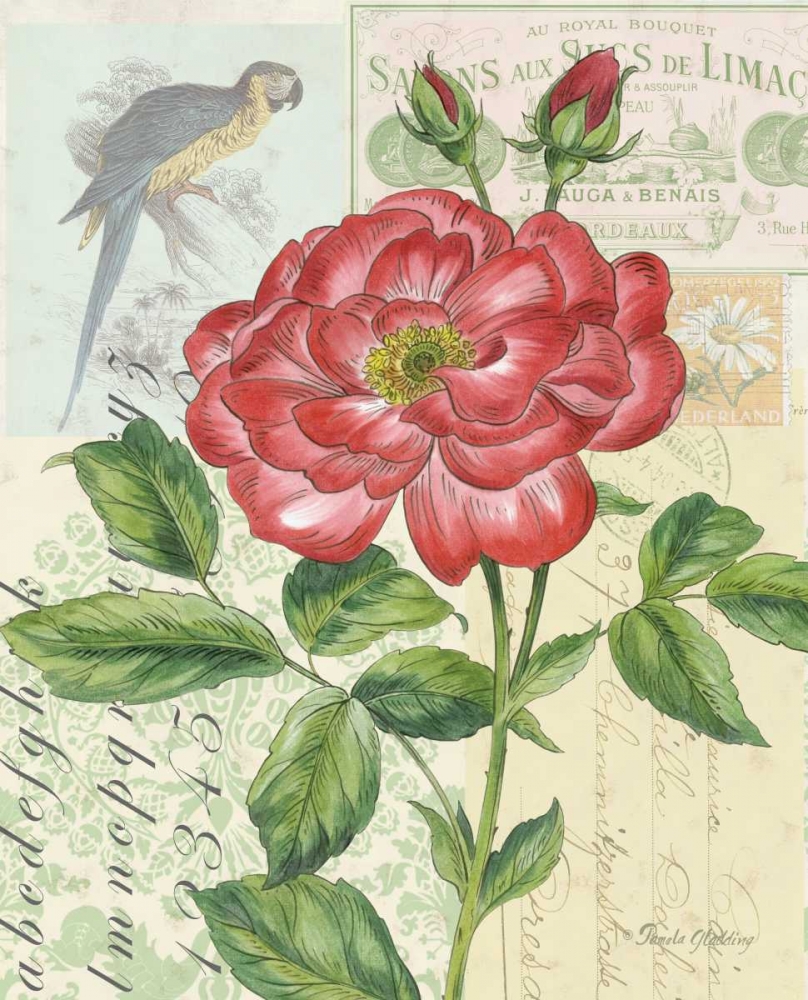 Wall Art Painting id:13915, Name: Rose Collage, Artist: Gladding, Pamela