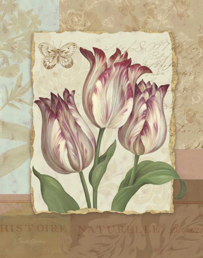Wall art: Flower Trio I, by Gladding, Pamela