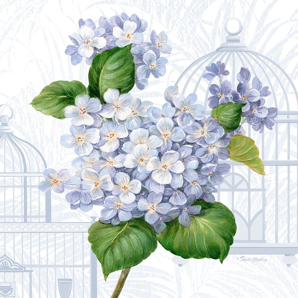 Wall Art Painting id:364722, Name: Hydrangea Cages I, Artist: Gladding, Pamela