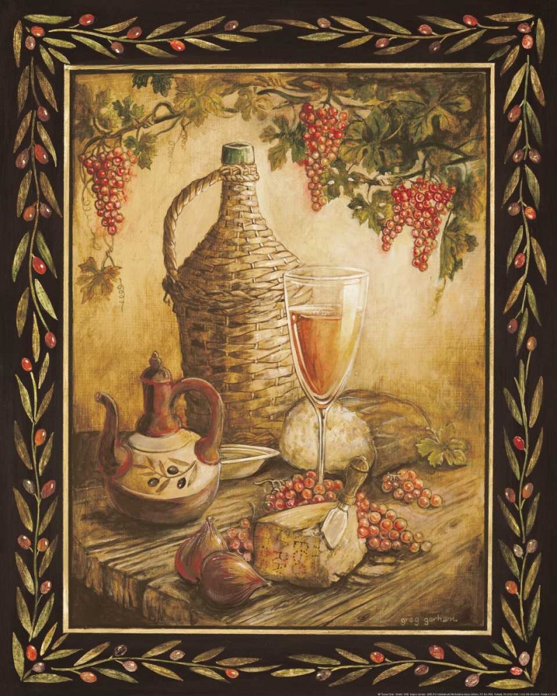 Wall Art Painting id:5004, Name: Tuscan Table - Orvieto, Artist: Gorham, Gregory