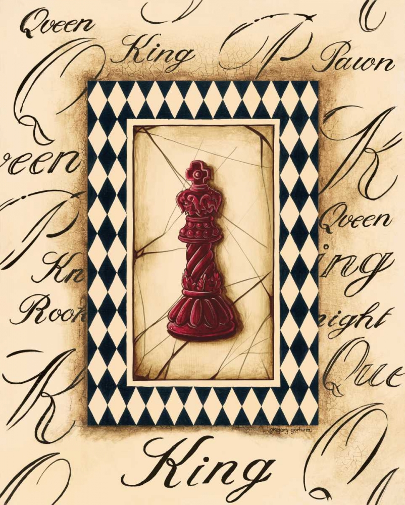 Wall art: Chess King, by Gorham, Gregory